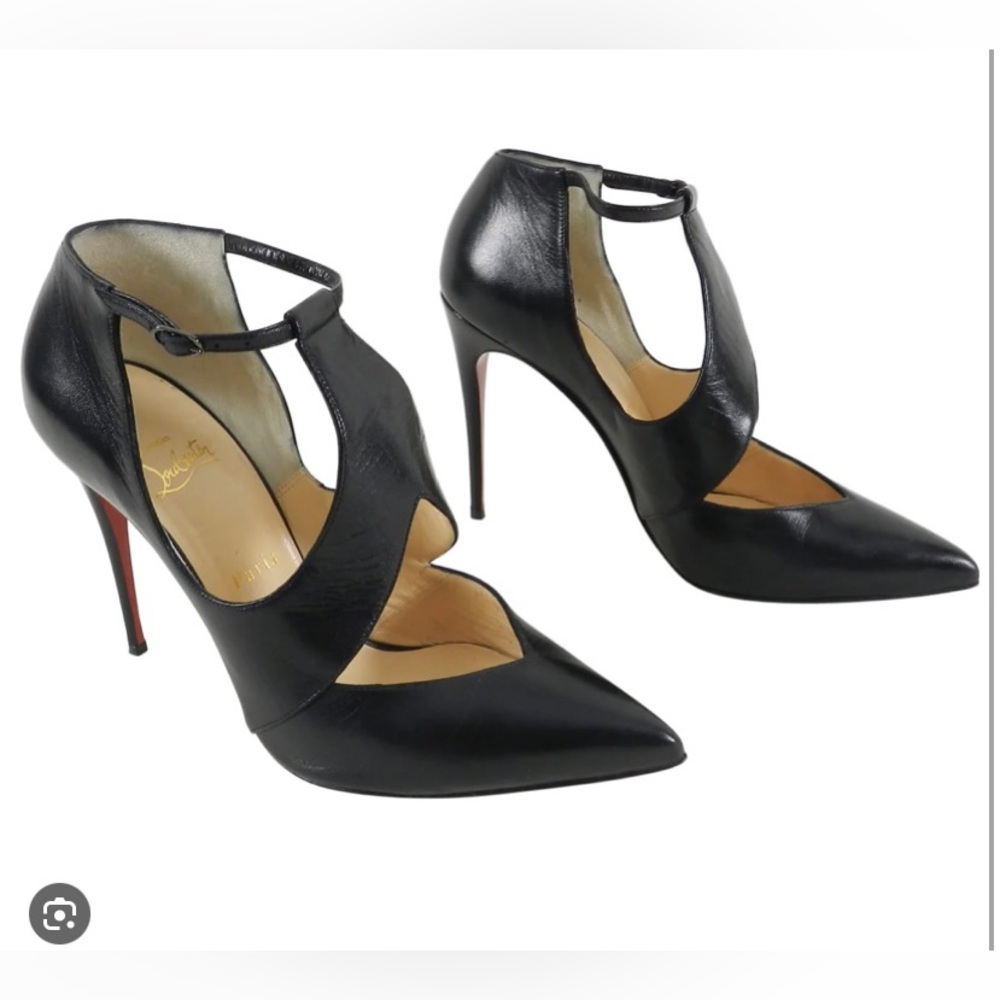 NEW Condition Christian Louboutin Dictata 100 Kid (Black)